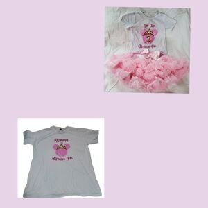 Mom Of The Birthday Girl Adult LARGE & 2T Girl Disney Birthday Girl Outfit